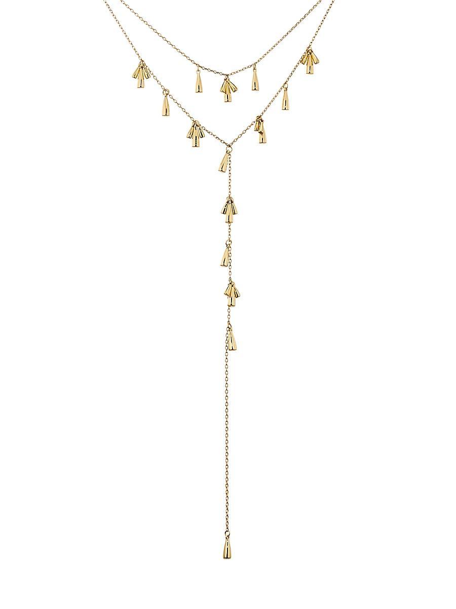 Womens Droplet Gena Goldtone Necklace Product Image
