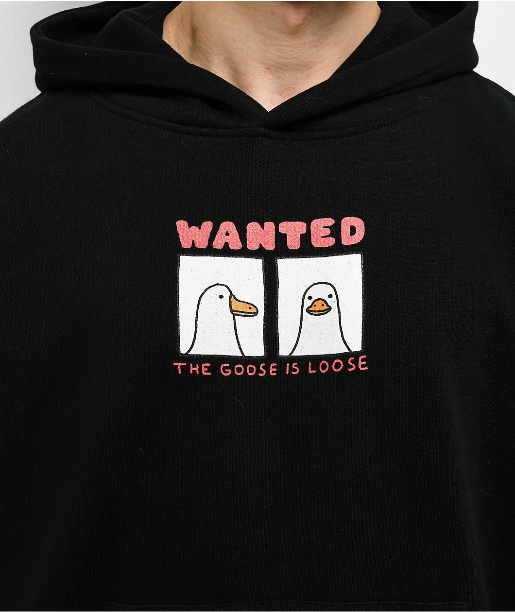 A.LAB Goose Is Loose Black Hoodie Product Image