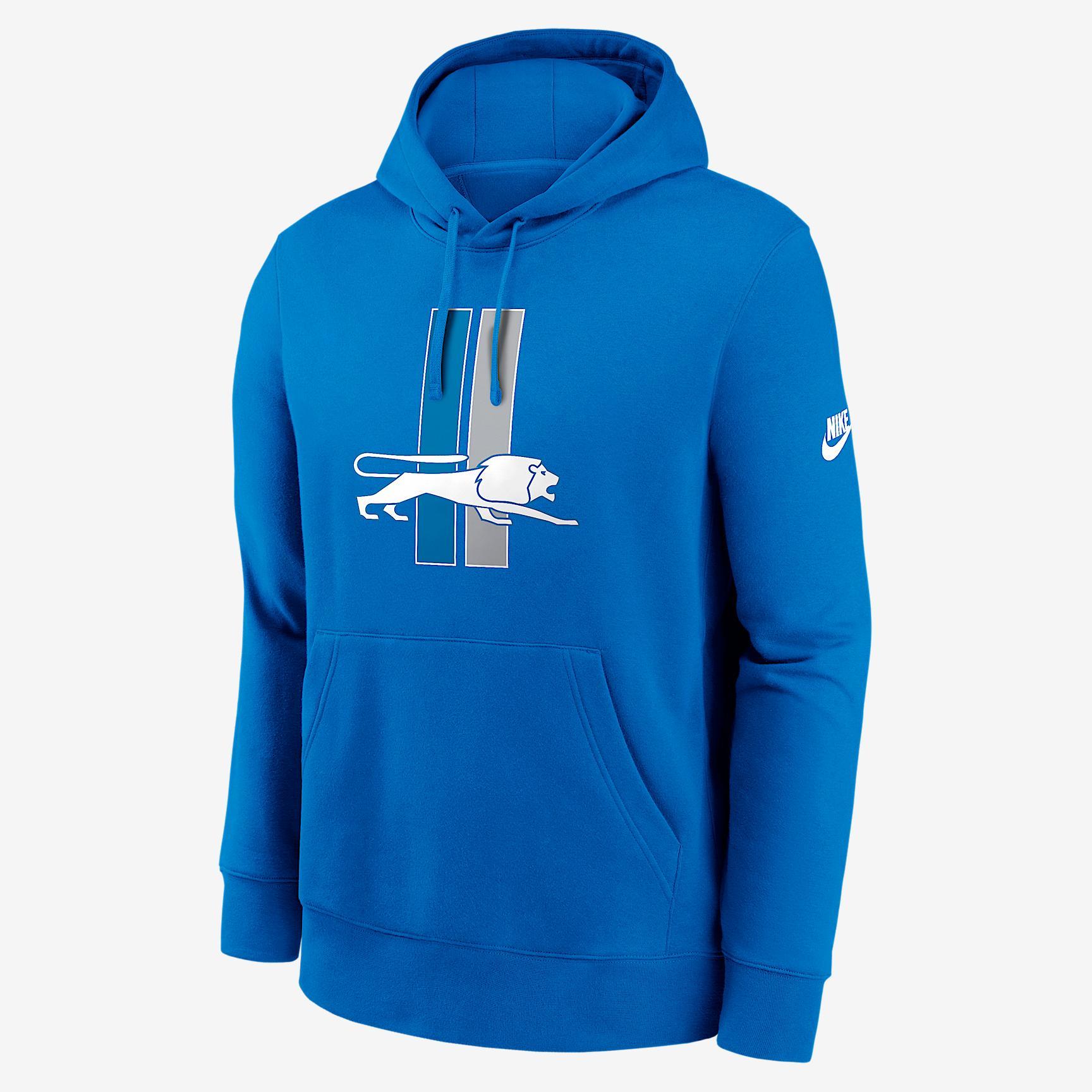 Detroit Lions Club Logo Men's Nike NFL Pullover Hoodie Product Image