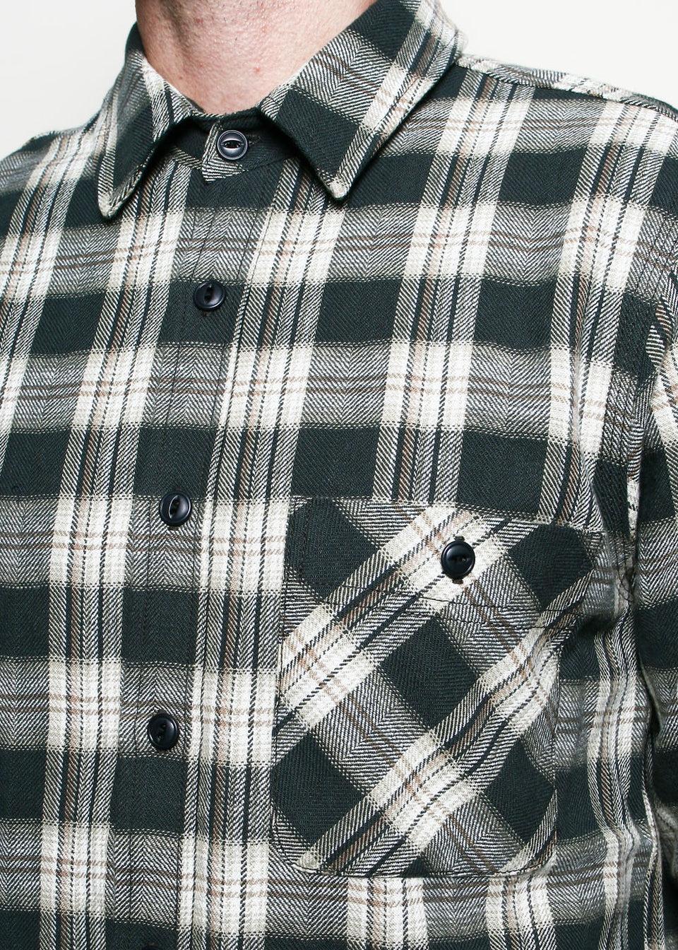 Oxford Shirt // Grey Herringbone Plaid Product Image