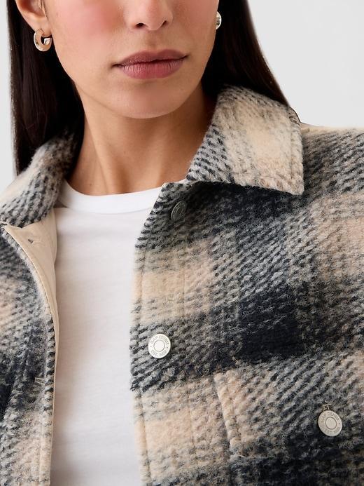 Wool Relaxed Shirt Jacket Product Image