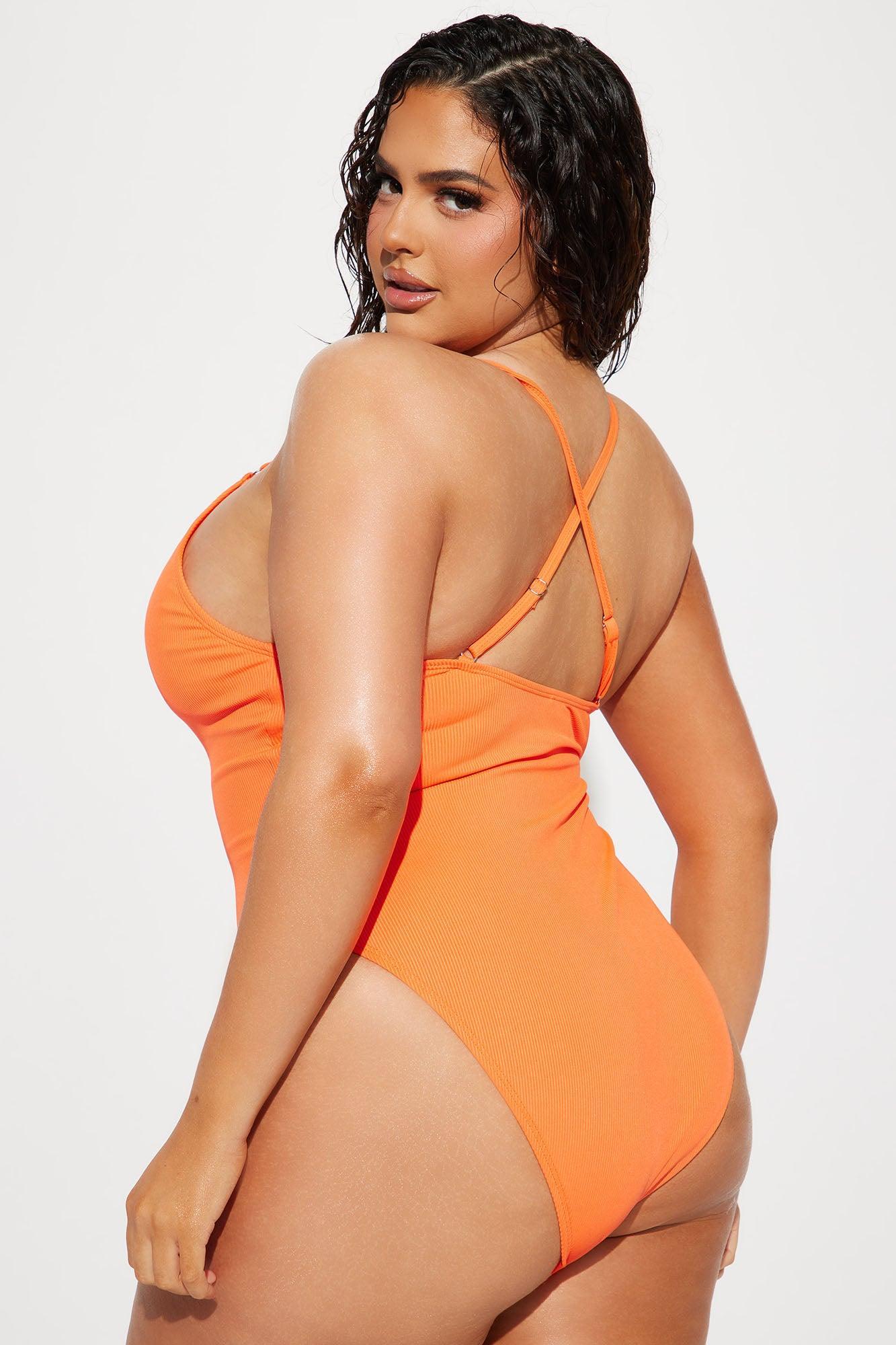 Davina 1 Piece Swimsuit  - Orange Product Image
