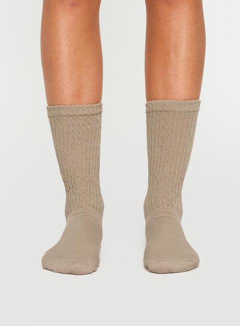 Back Around Socks Oat Product Image
