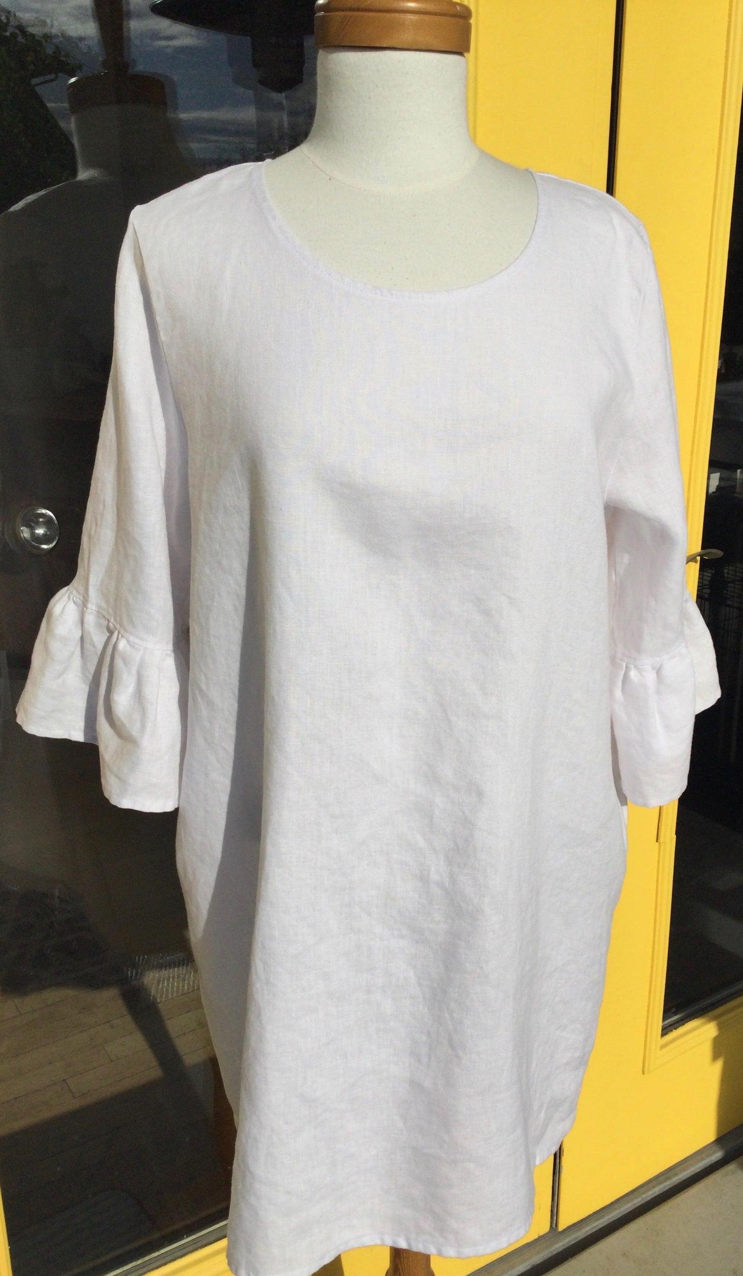 Bodacious Loverly Linen Tulip Sleeve Tunic Product Image
