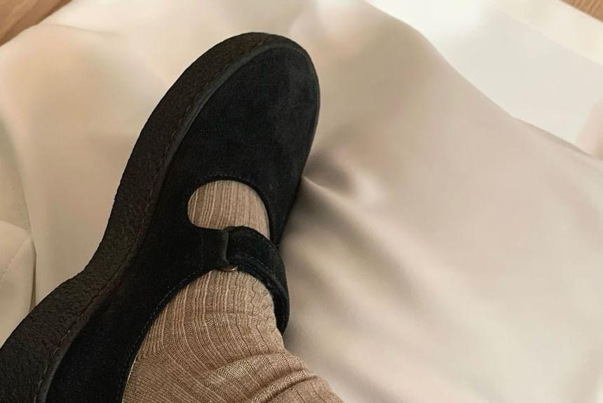 Plain Ribbed Socks Product Image