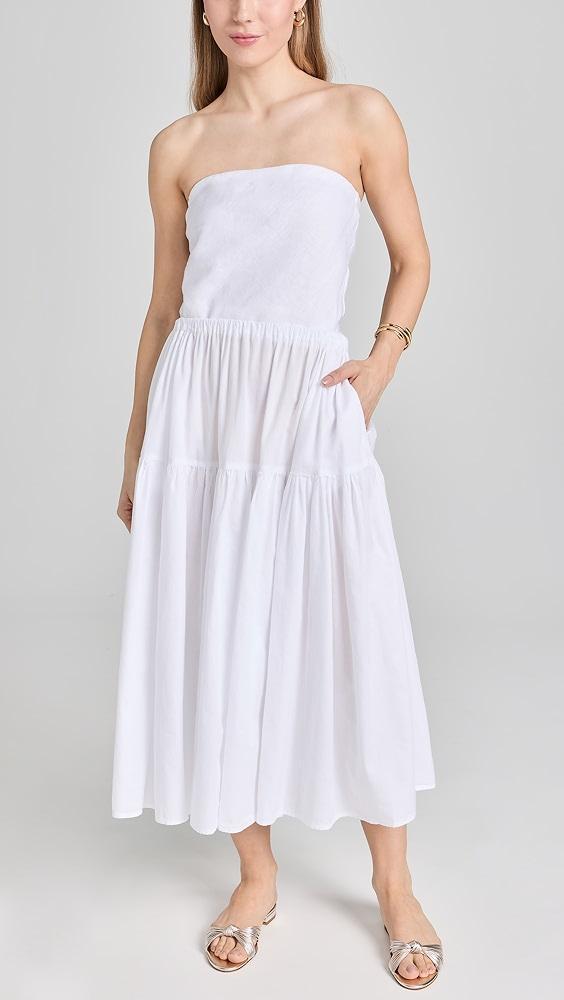 Enza Costa Cool Cotton Tiered Skirt | Shopbop Product Image