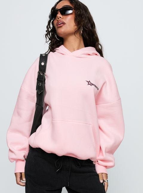 Starblazer Princess Polly Graphic Hoodie Pink Product Image
