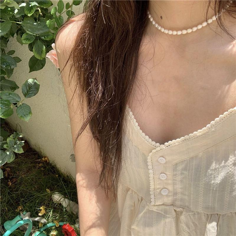 Half Button Camisole Top Product Image