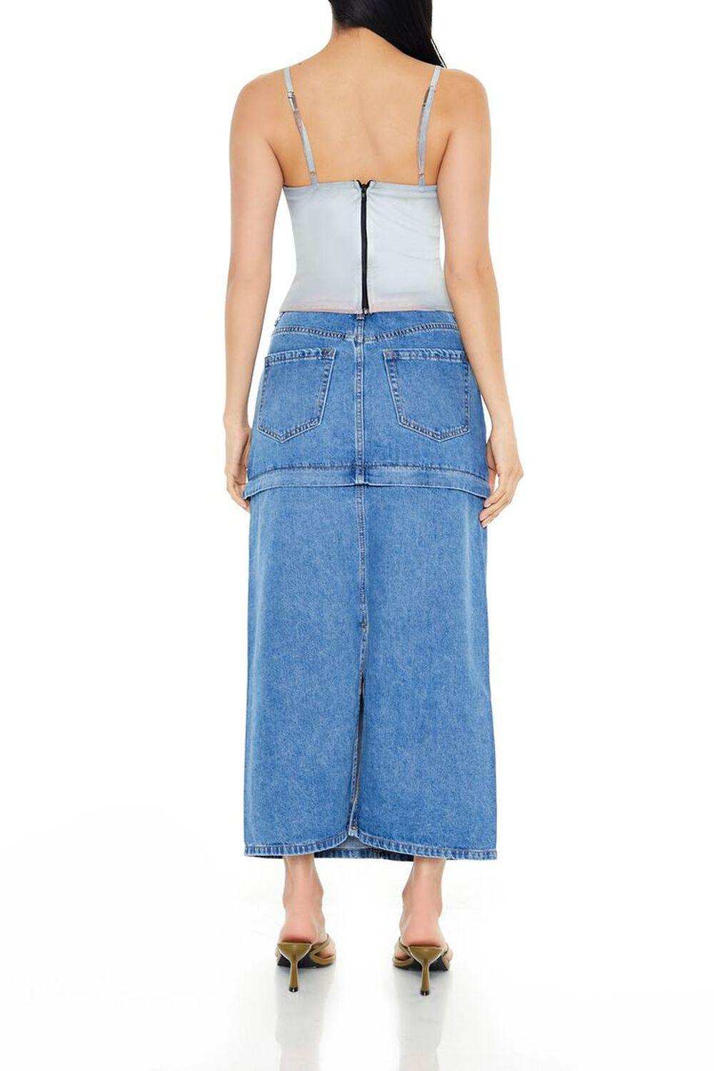 Convertible Denim Maxi Skirt | Forever 21 Product Image