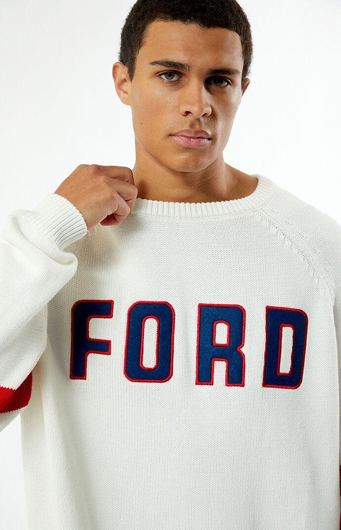 FORD Men's Varsity Stripe Logo Sweater Product Image