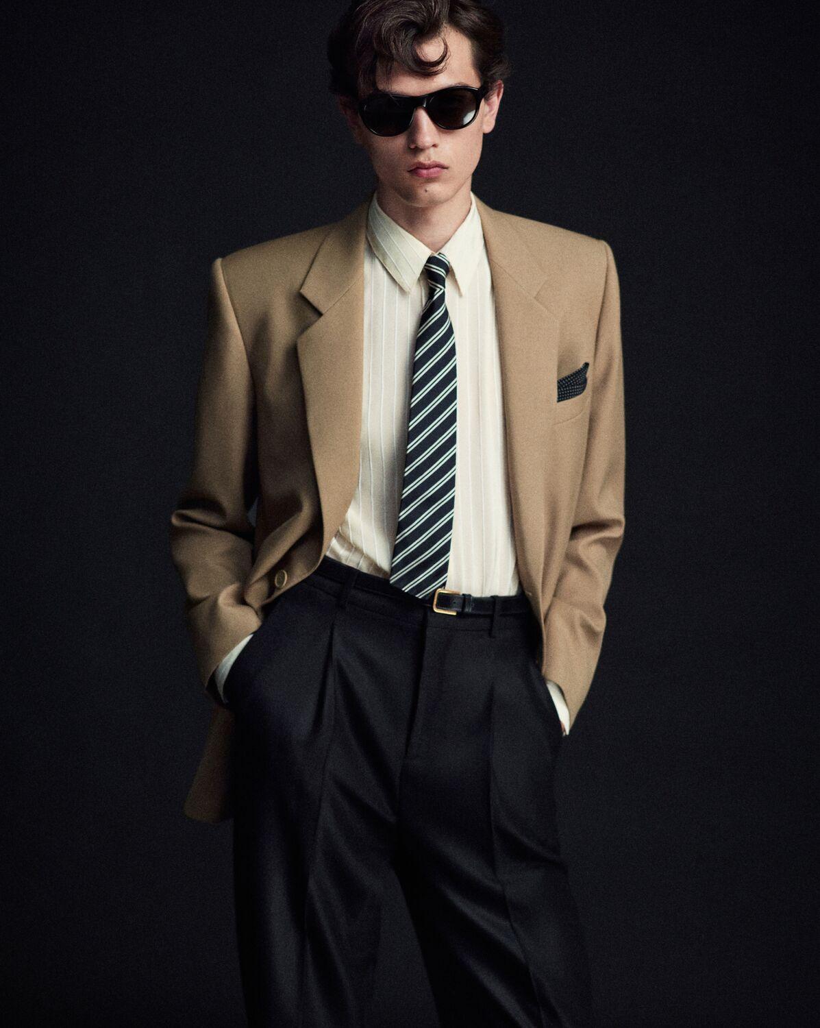 minimal belt in smooth leather Product Image
