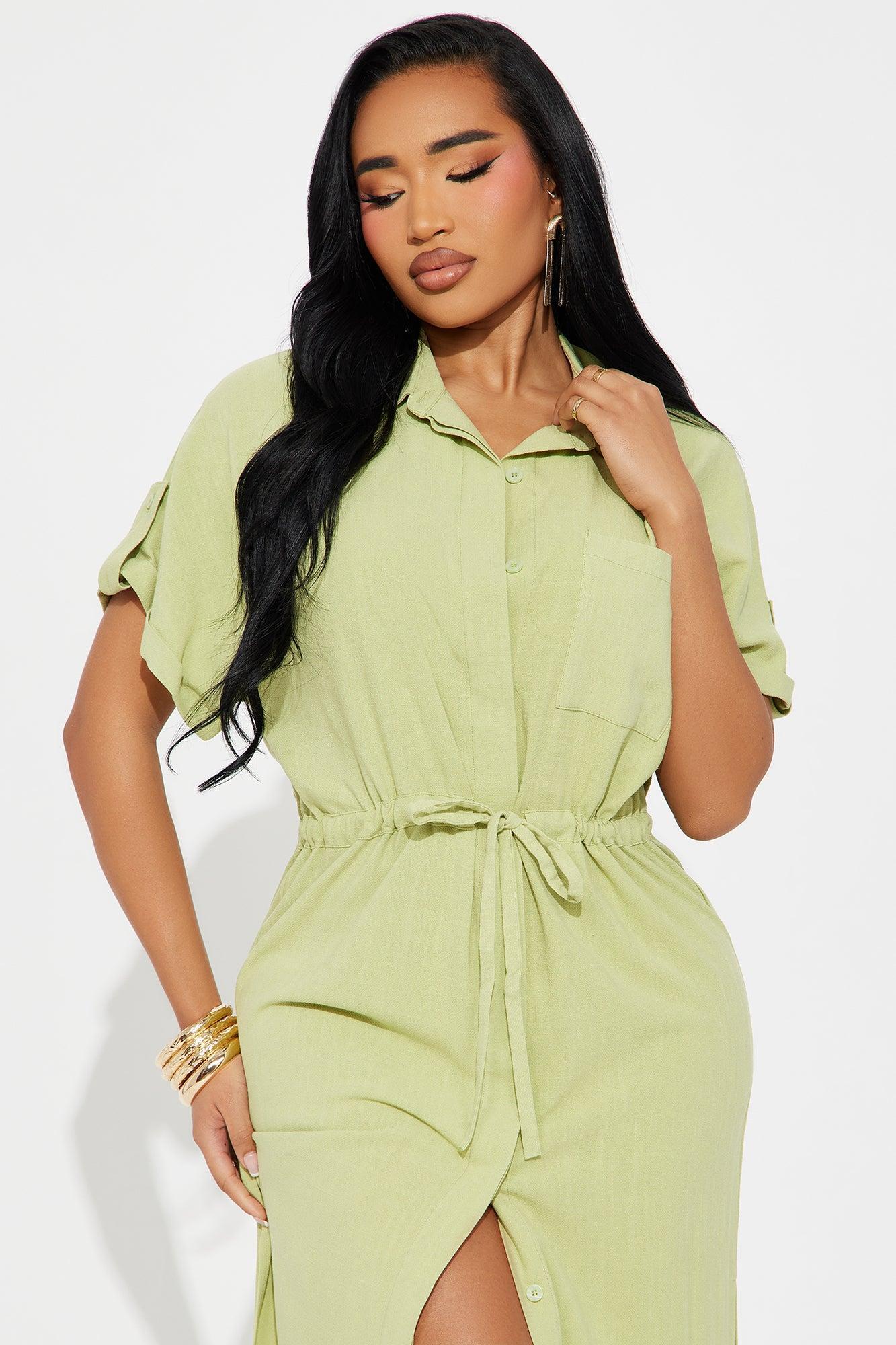 Always On Time Maxi Dress - Green Product Image