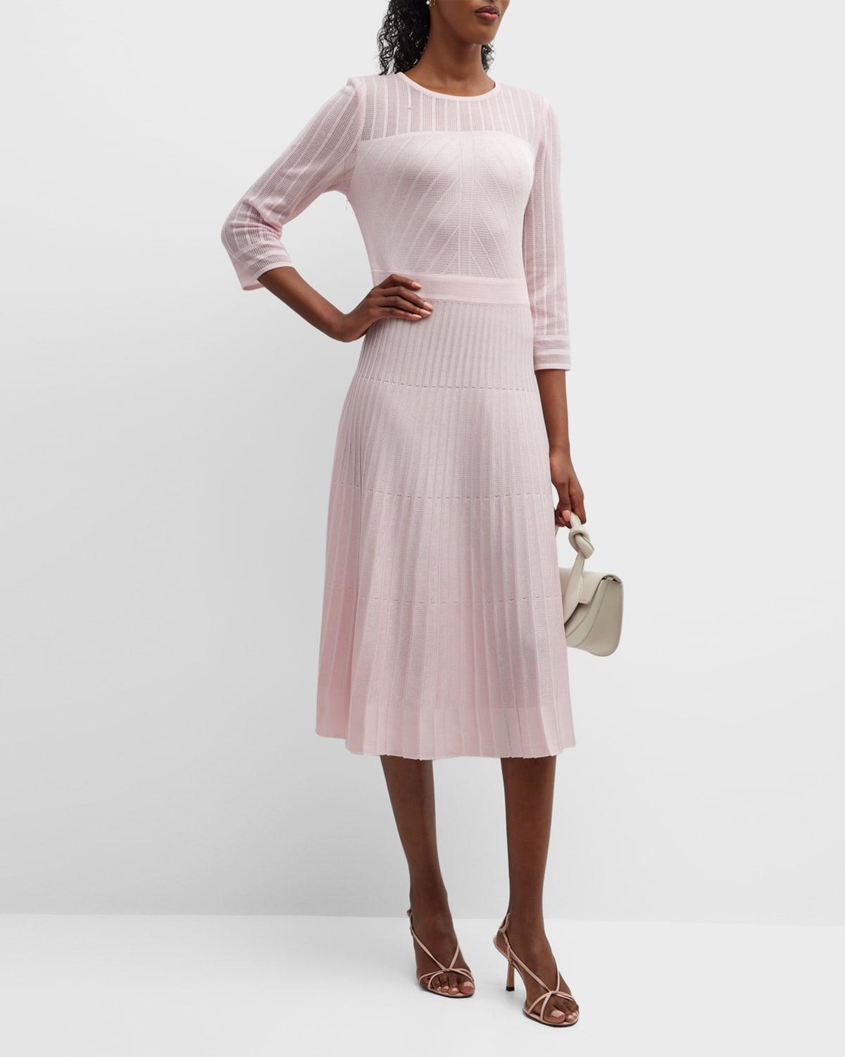 Misook Classic Knit Midi Dress Product Image