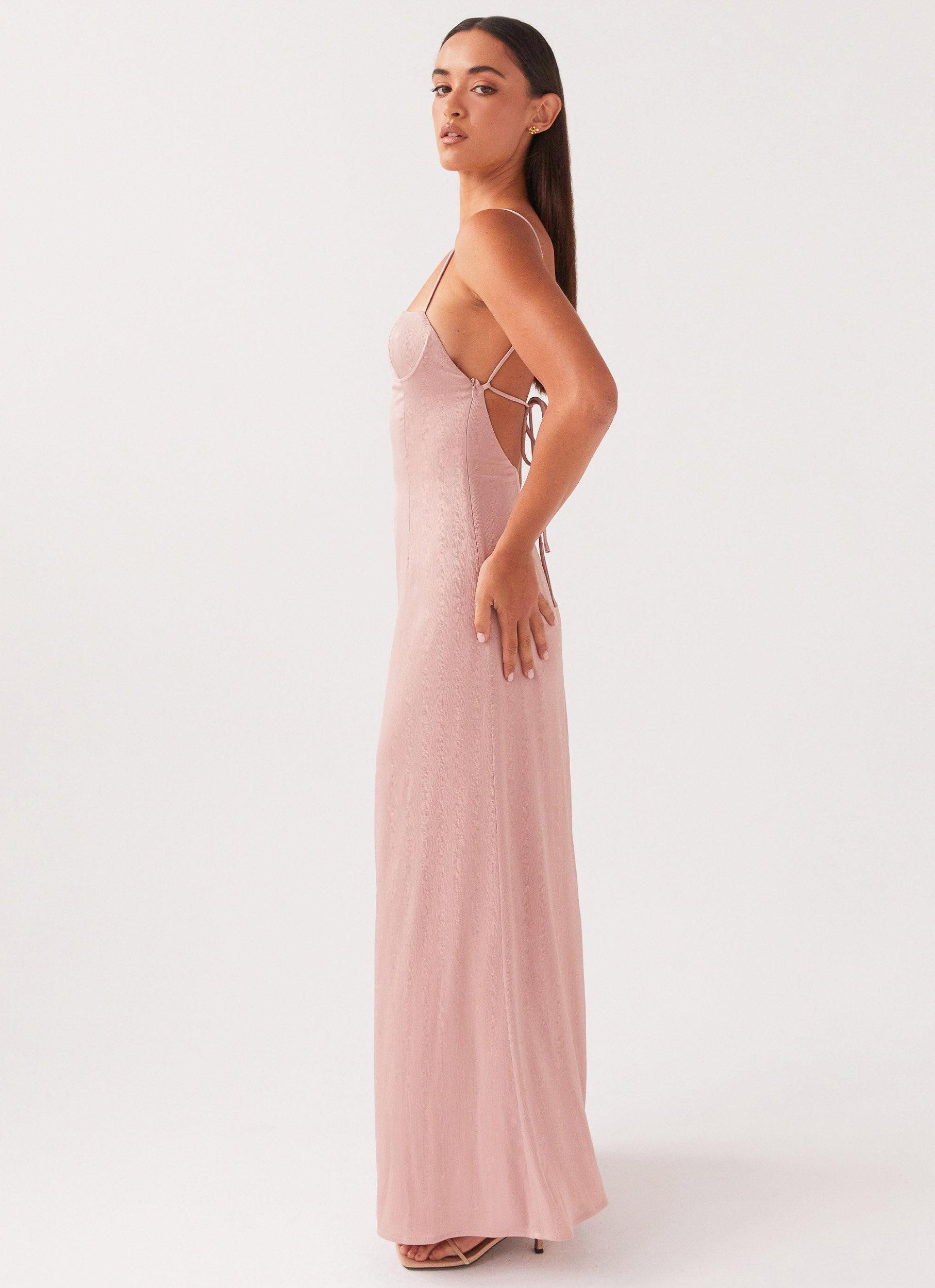 Ella Bustier Maxi Dress - Mauve Product Image