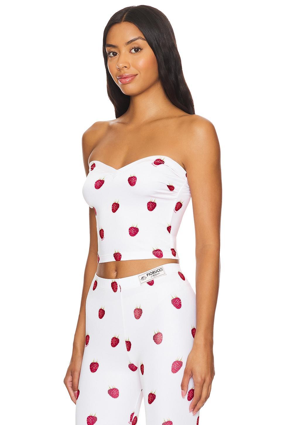 Raspberry Print Bustier Top FIORUCCI Product Image