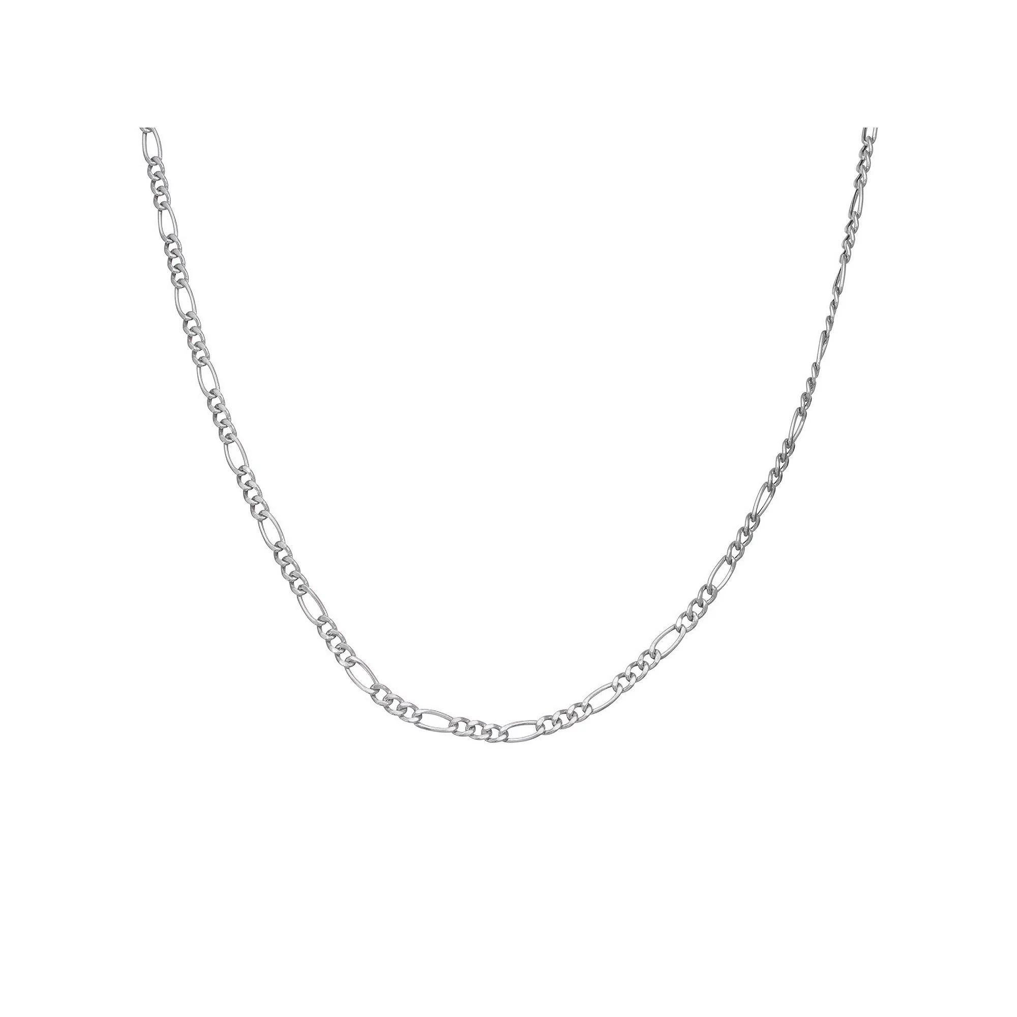 Giorgio di Vicenza Sterling Silver Figaro Chain Necklace, Womens Product Image