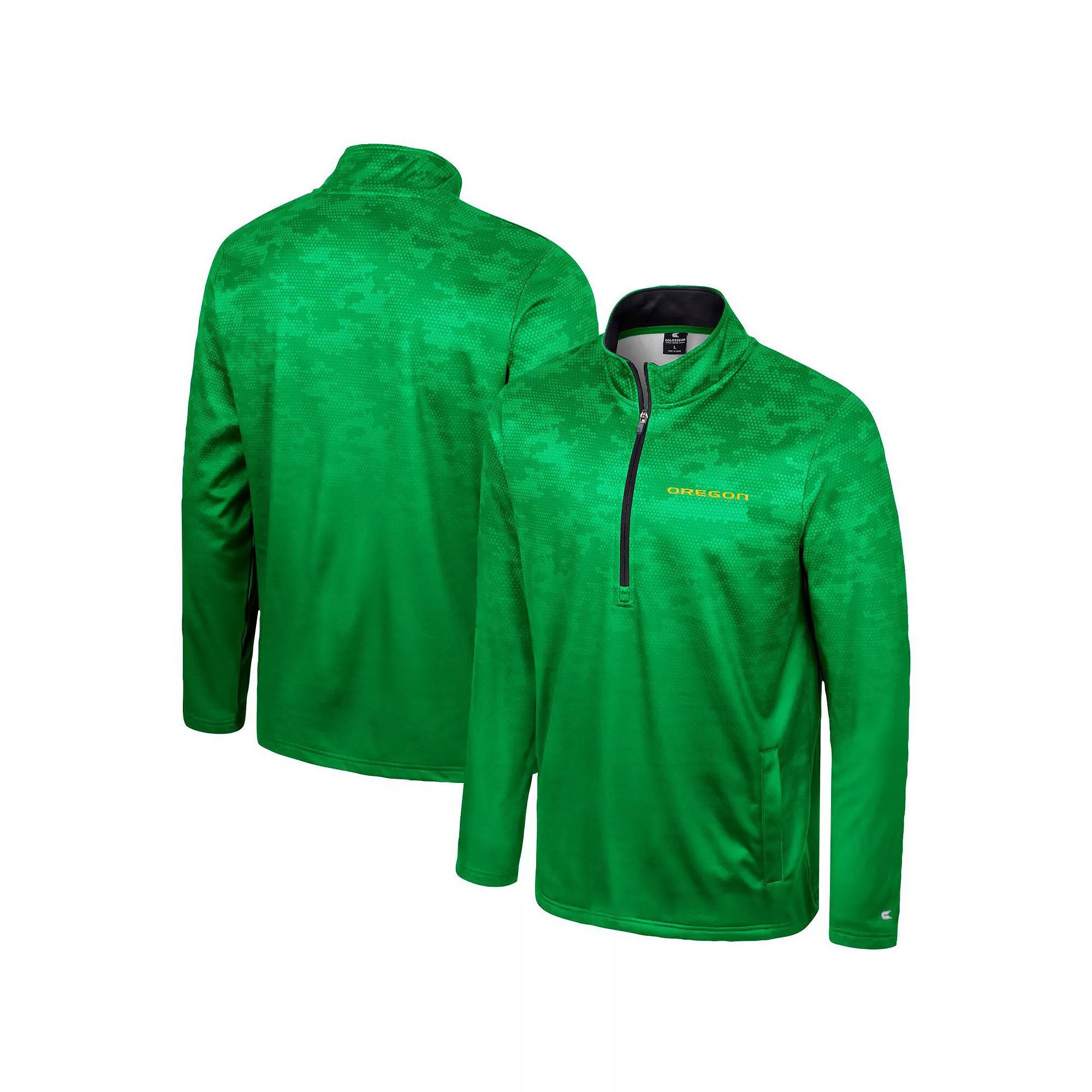 Mens Colosseum Oregon Ducks The Machine Half-Zip Jacket Product Image
