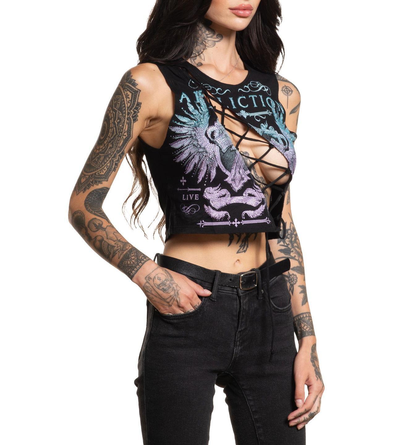 Portrayal Cut Out Crop Tee Female Product Image
