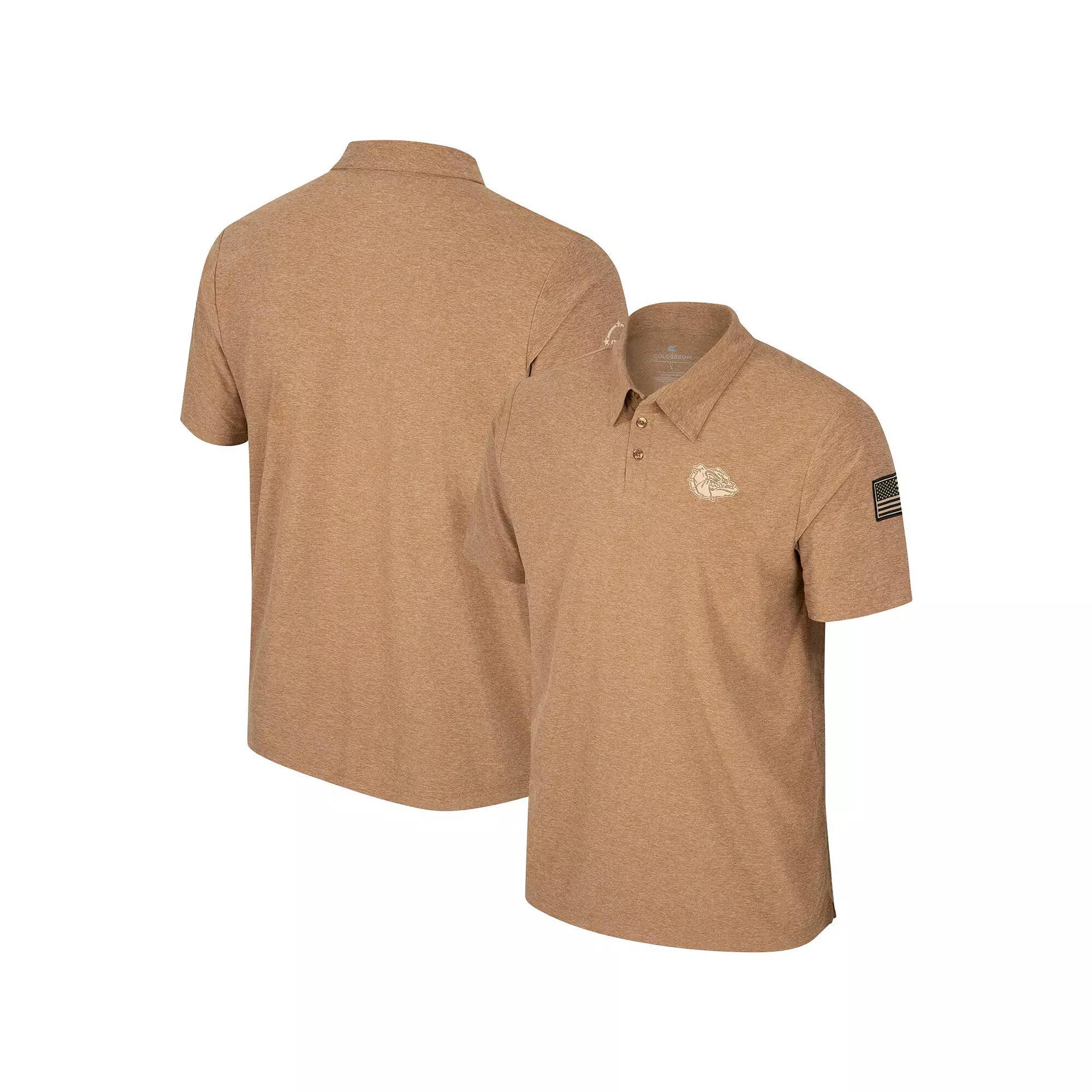 Men's Colosseum Khaki Georgia Bulldogs OHT Military Appreciation Cloud Jersey Desert Polo, Size: Medium, Beig K Product Image
