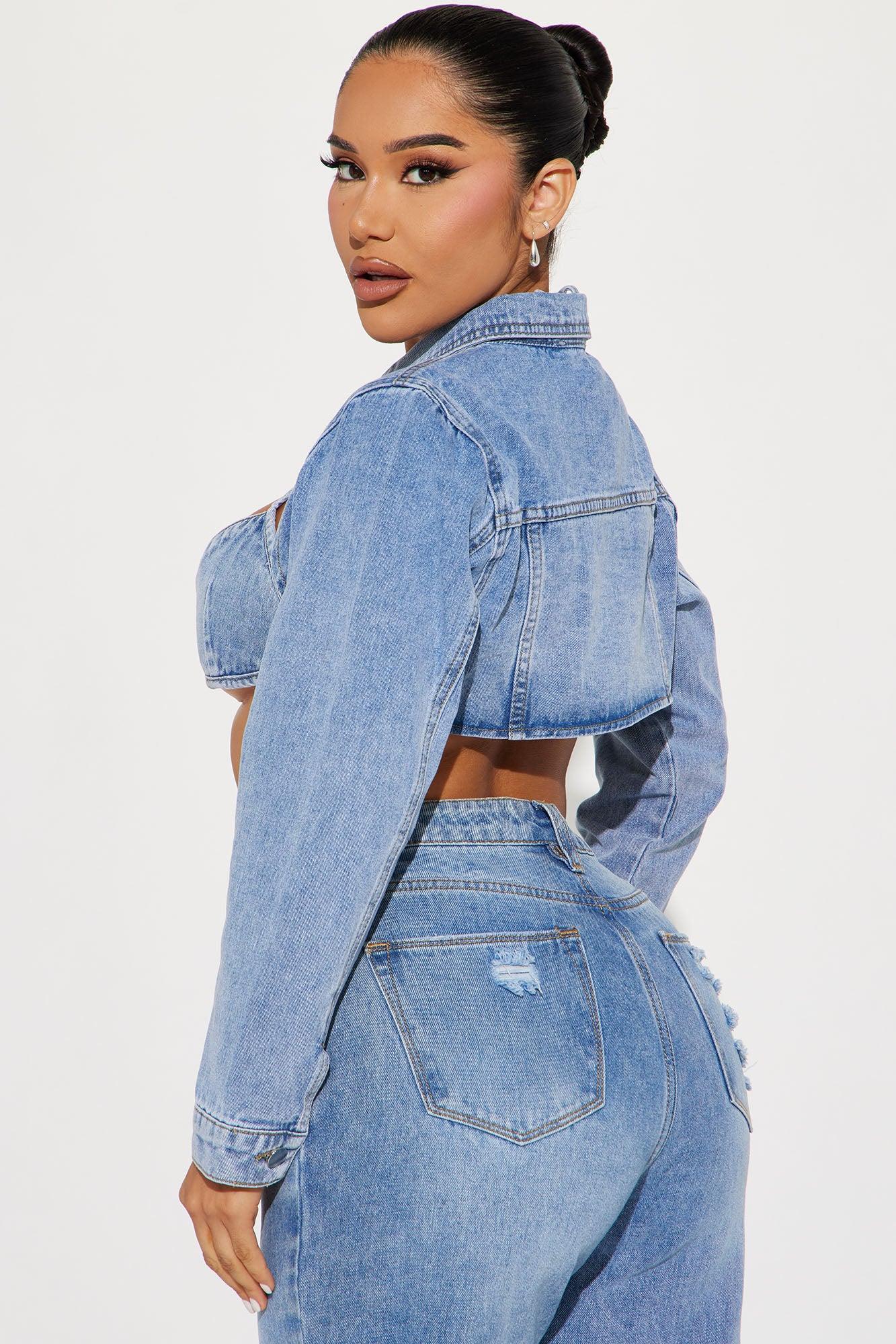 Halse Denim 2 Piece Top - Medium Wash Product Image
