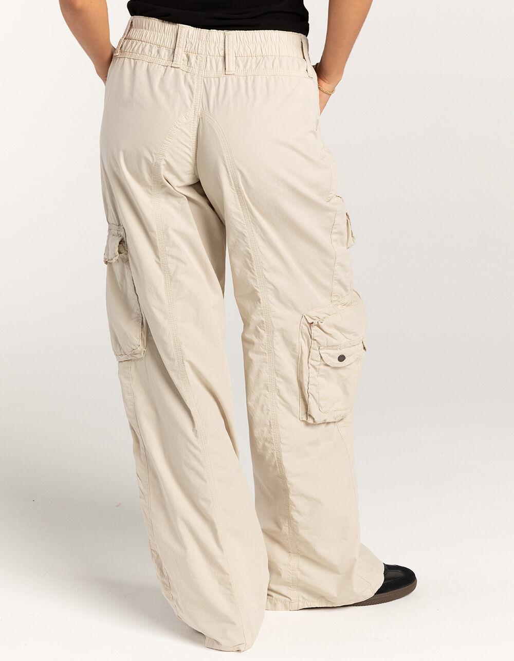 BDG Urban Outfitters Y2K Low Rise Womens Cargo Pants - ECRU Product Image