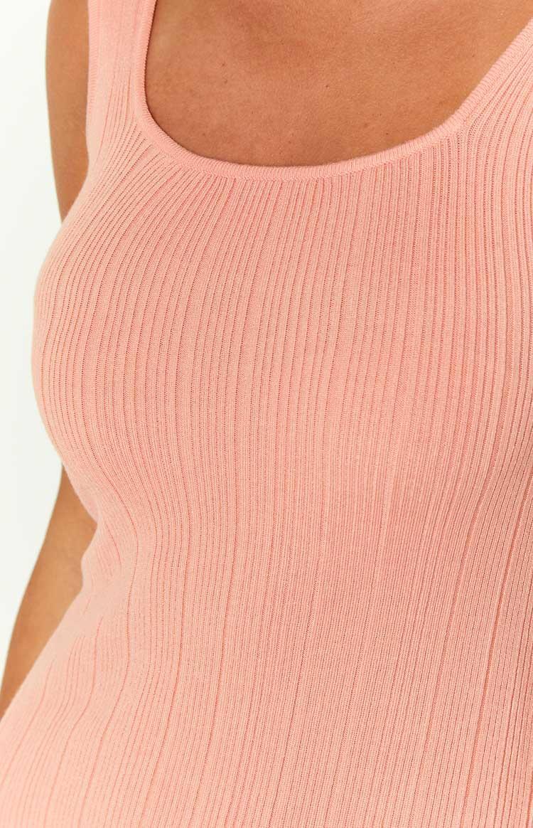 Drea Peach Mini Dress Product Image