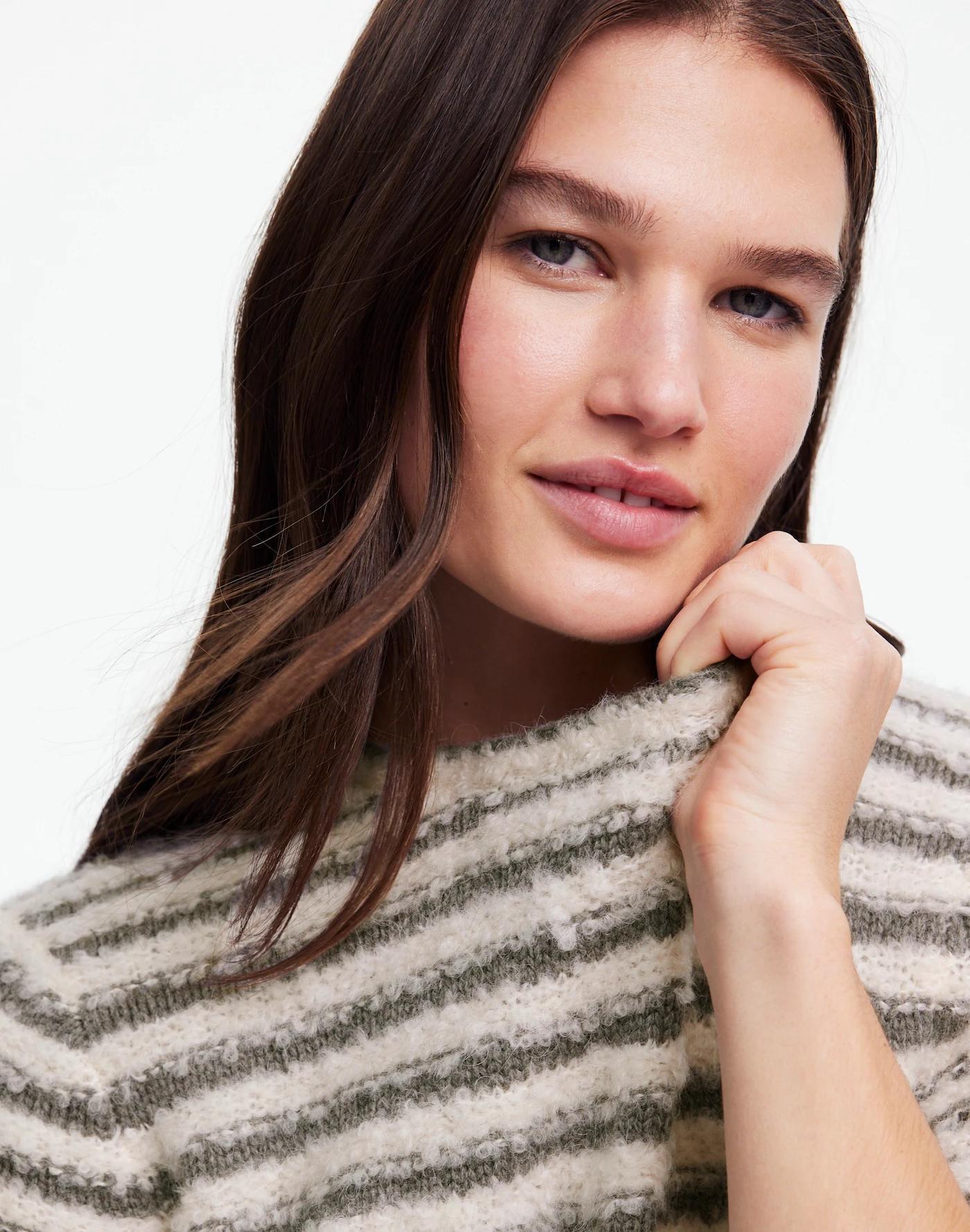 Bouclé-Knit Crewneck Sweater Product Image