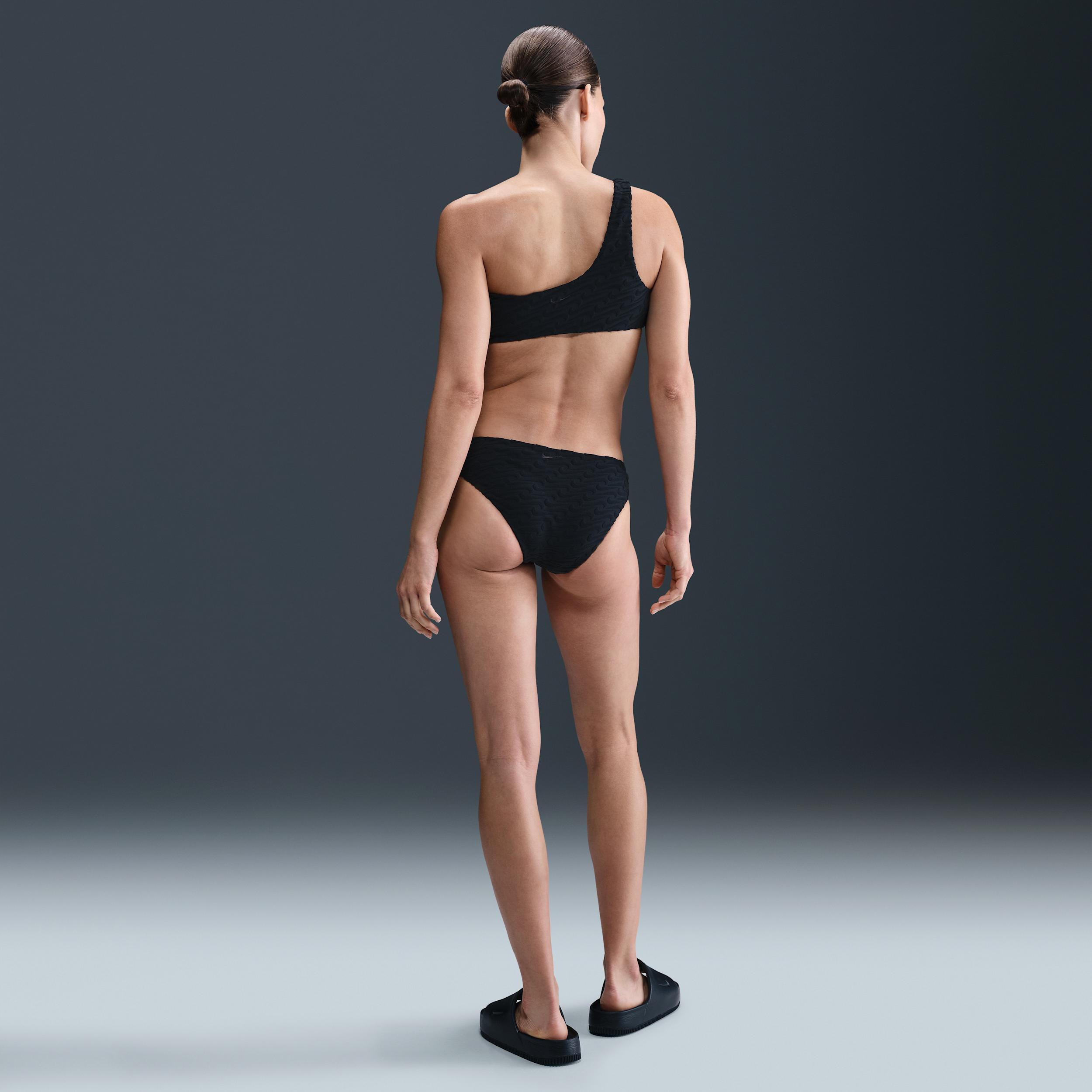Nike Women's Swim Swoosh Link Terry Asymmetrical Bikini Top Product Image