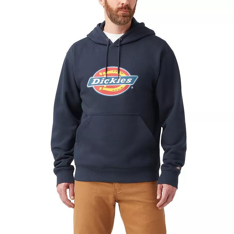 Men's Dickies Water Repellent Logo-Sleeve Hoodie, Size: Large, Dark Blue Product Image