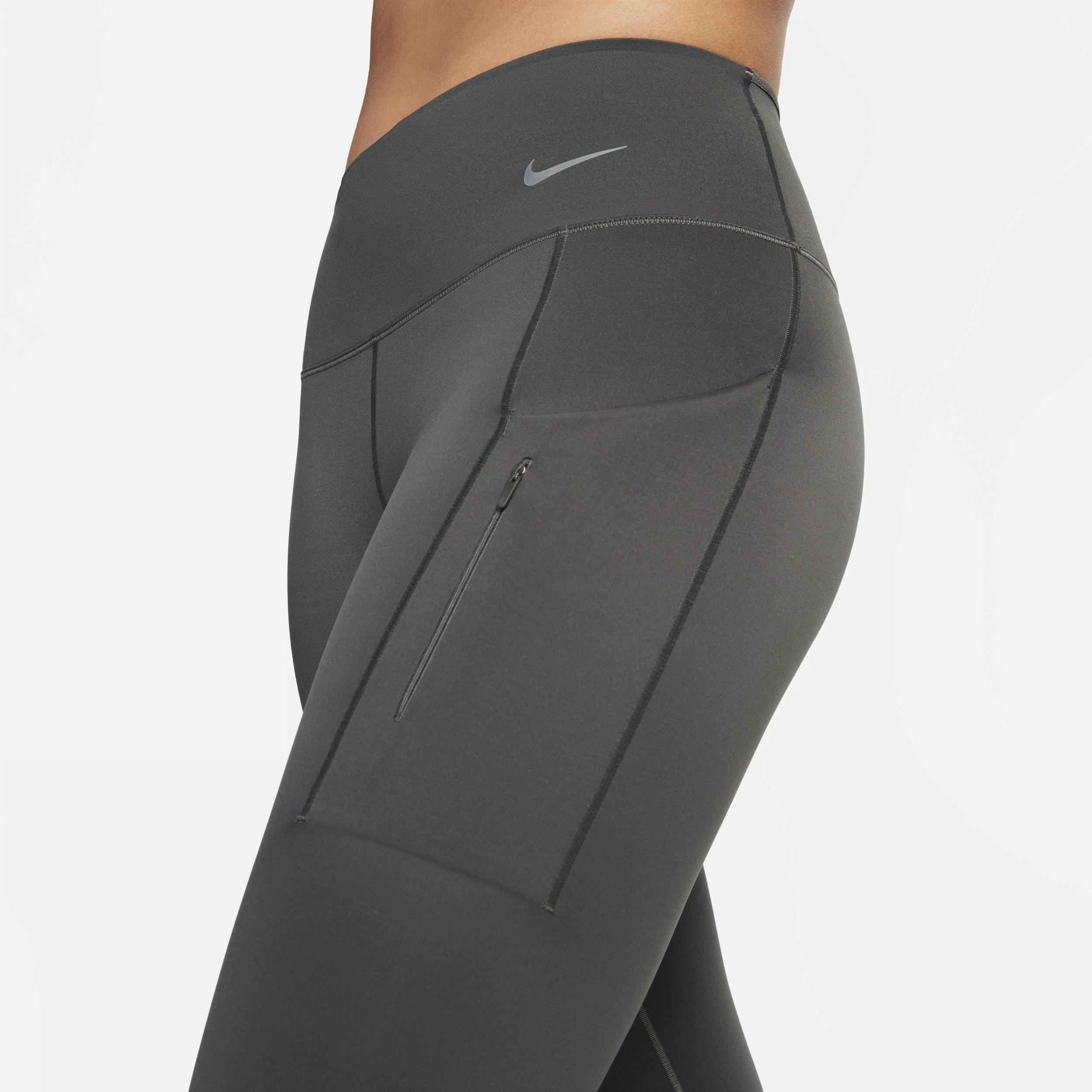 Nike Womens Go Firm-Support Mid-Rise Cropped Leggings with Pockets Product Image