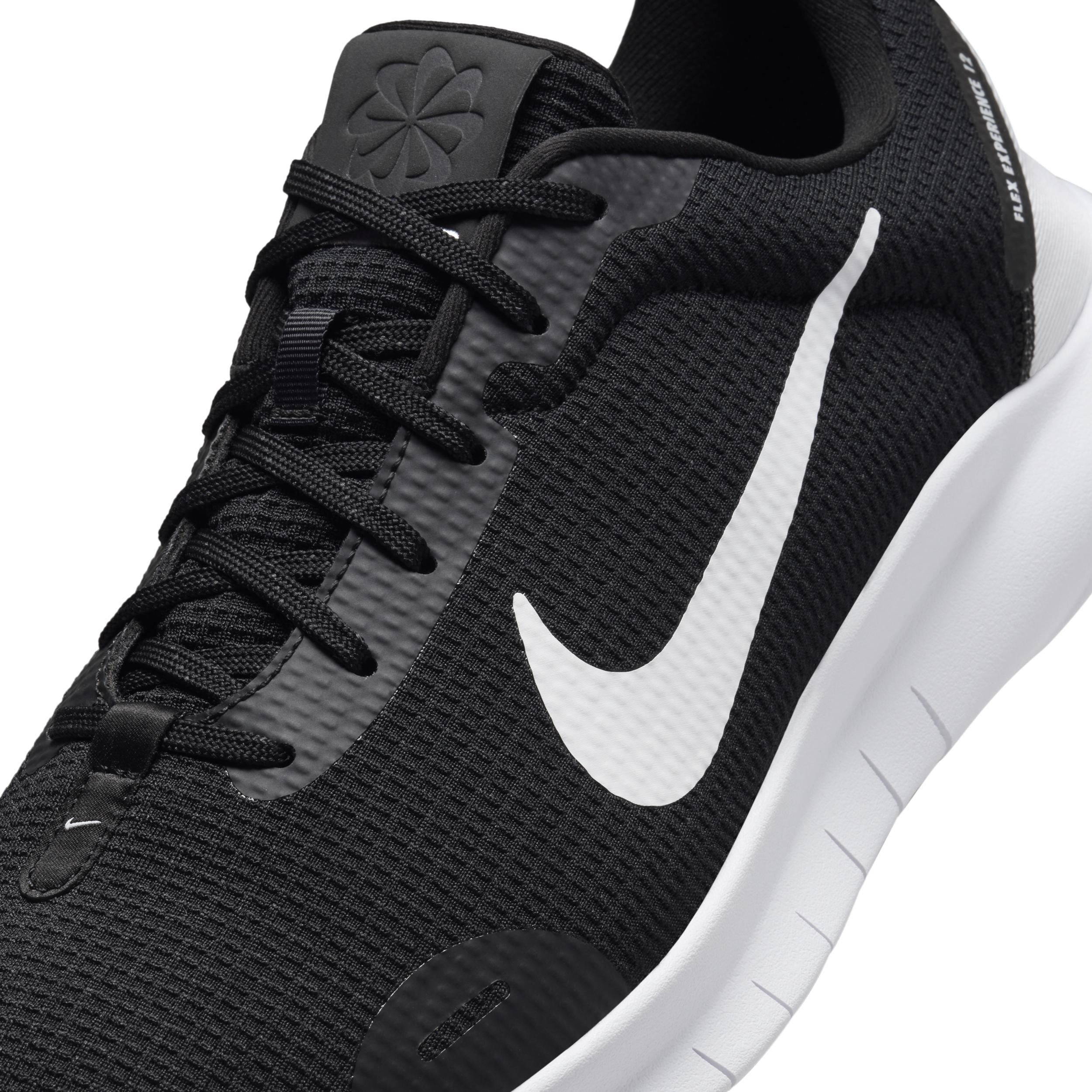 Nike Flex Experience Run 12 Women's Road Running Shoes, Size: 8.5, Black White Product Image