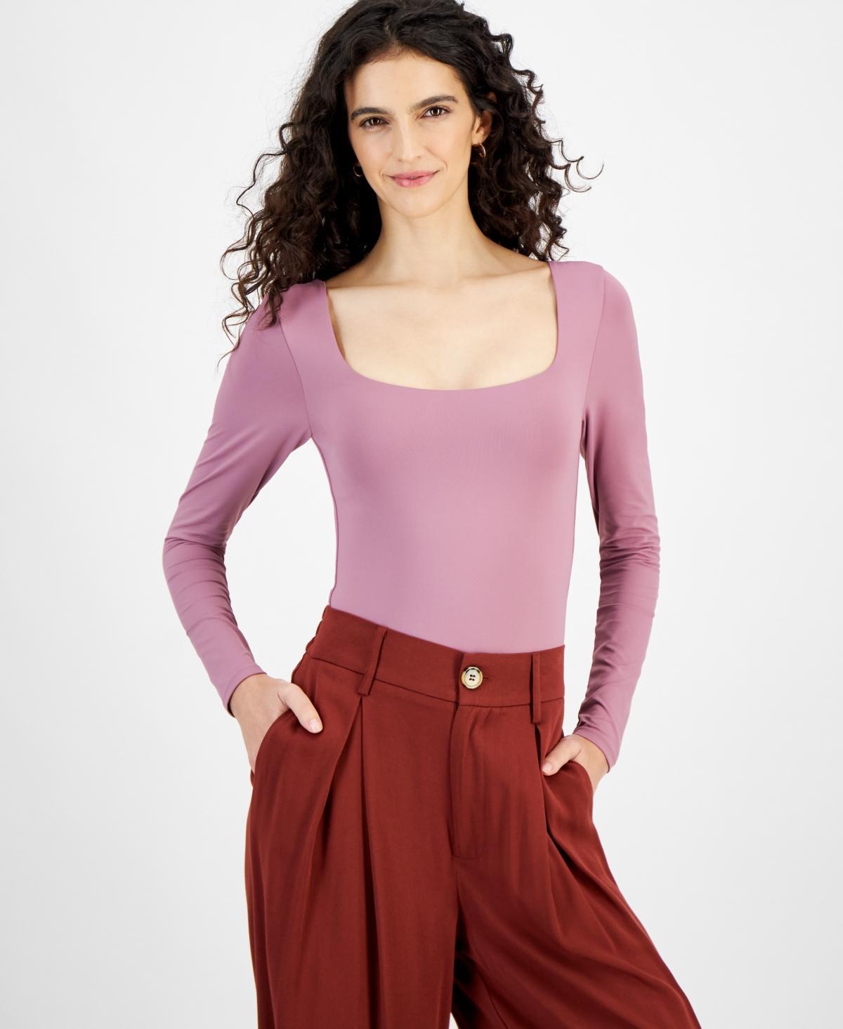 And Now This Womens Square-Neck Long-Sleeve Bodysuit, Created for Macys Product Image
