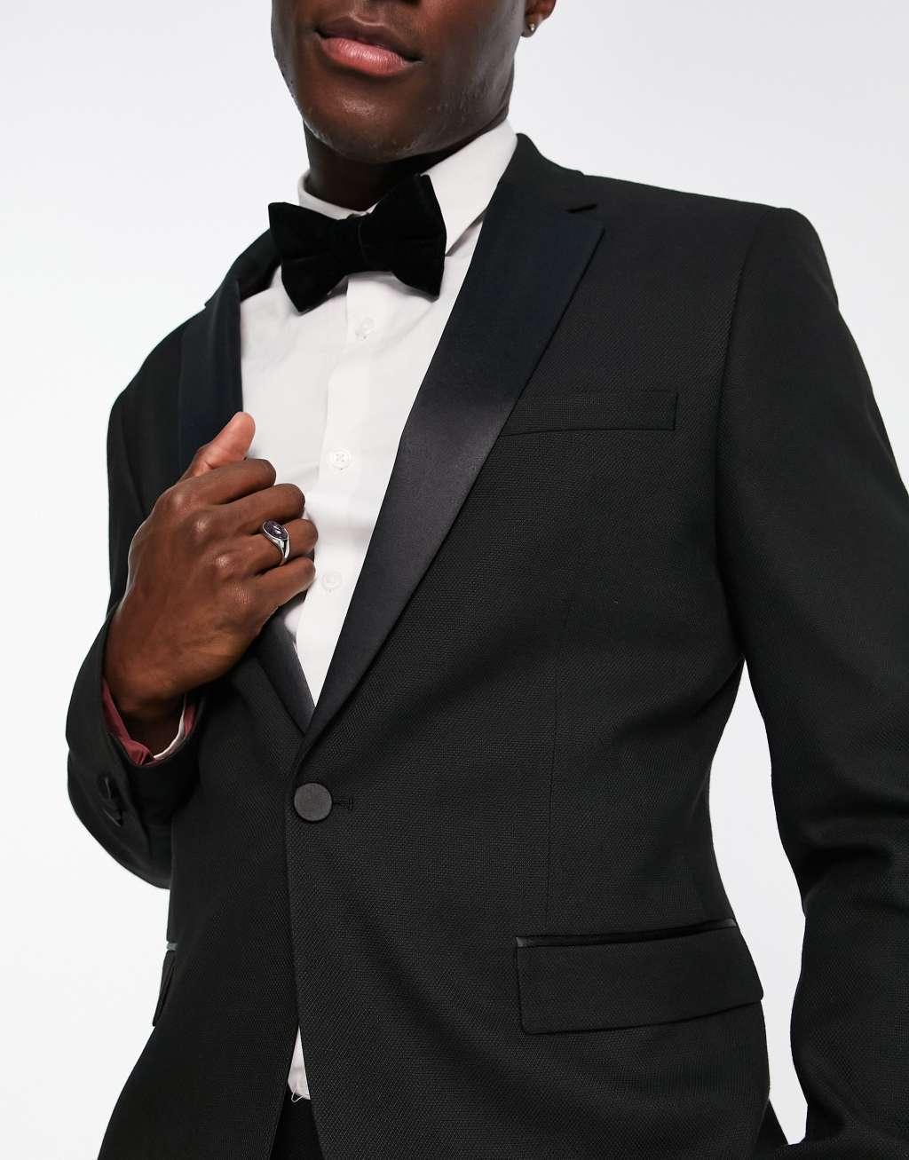 Topman skinny tux suit jacket Product Image
