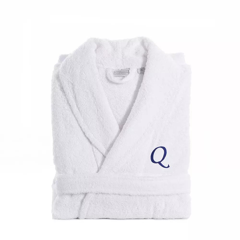 Linum Home Textiles Turkish Cotton Personalized Unisex Embroidered Terry Bathrobe, Women's, Size: Small/Medium, Q Product Image