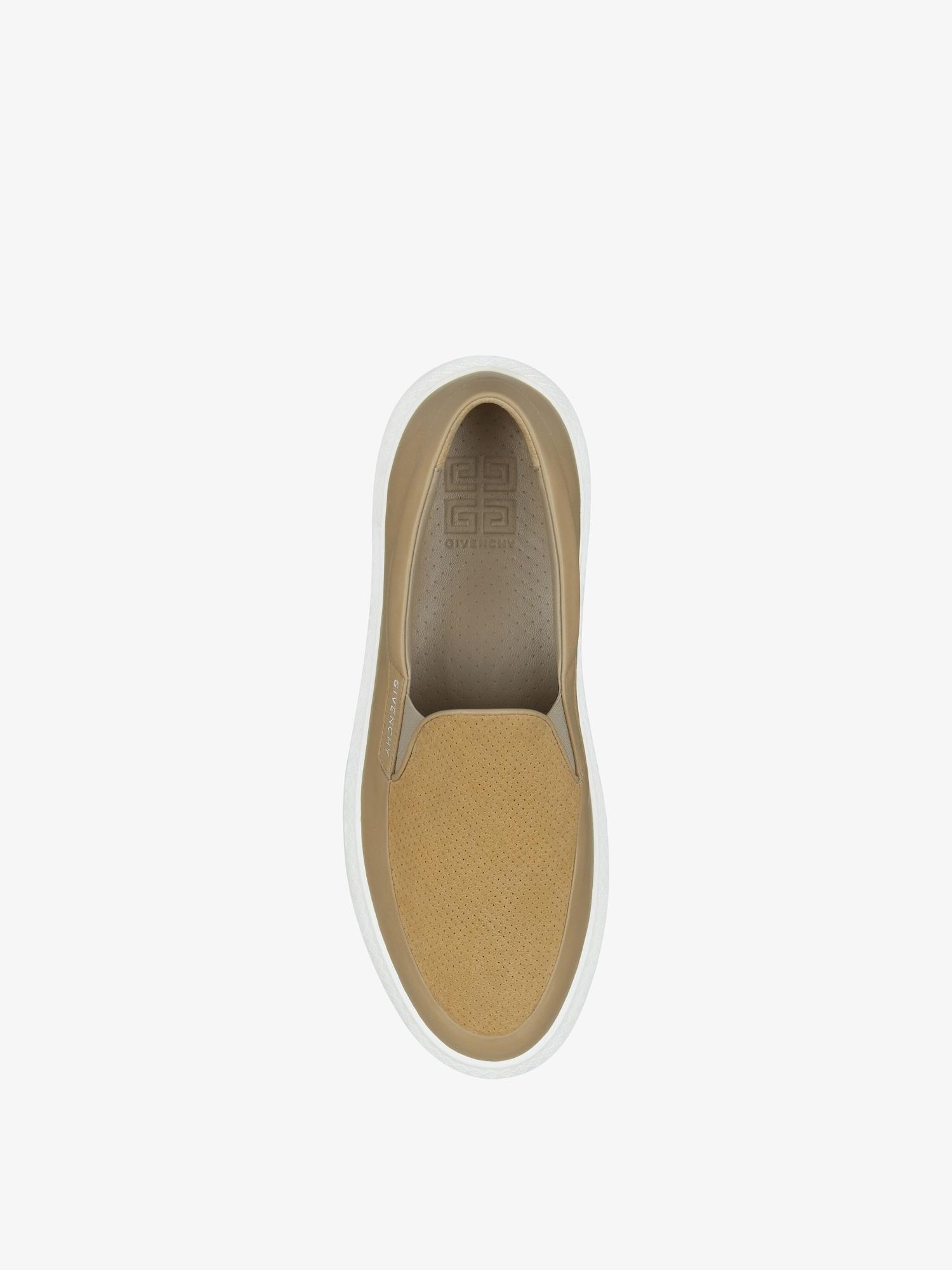 G Set sneakers in leather and perforated suede Product Image