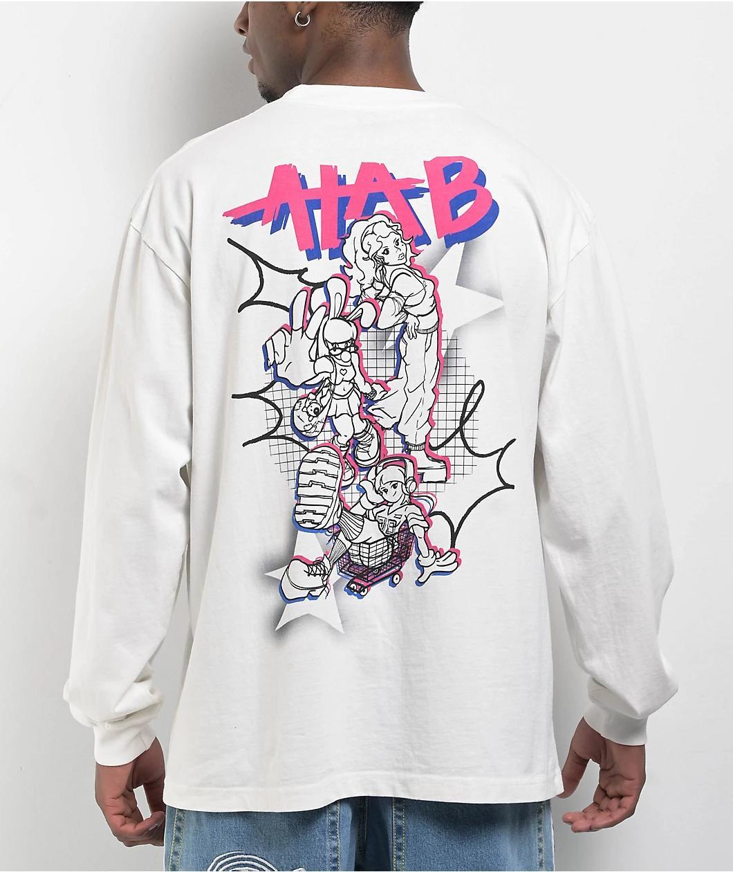 A.LAB Squad Exe White Long Sleeve T-Shirt Product Image