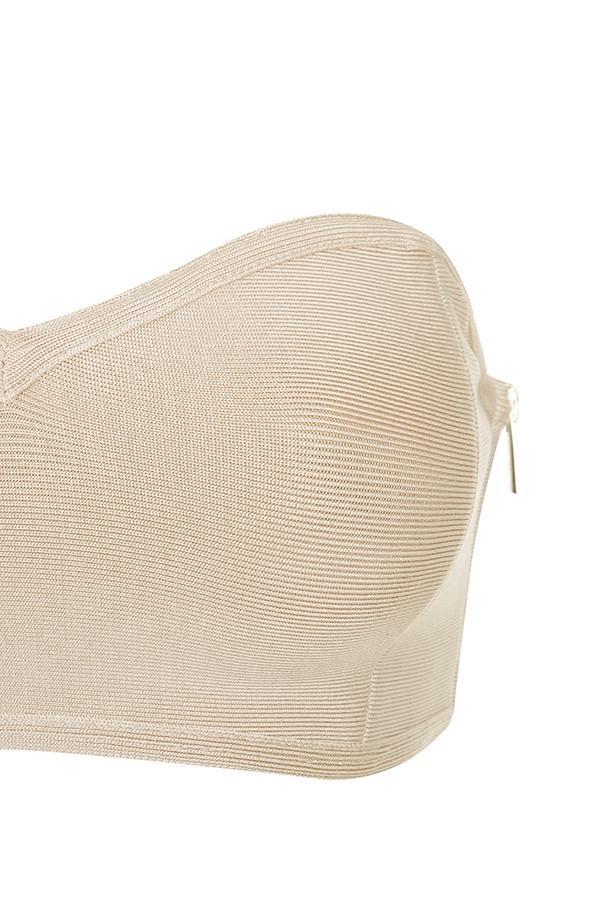 Naked Beige Bandage Strapless Bra Product Image