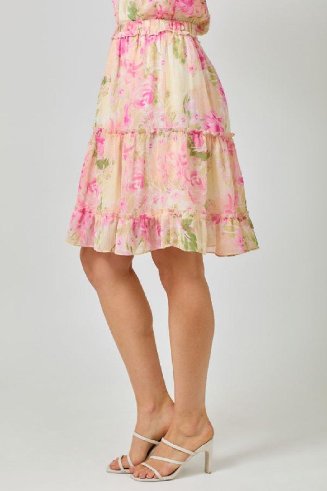 TIERED CHIFFON SKIRT Product Image