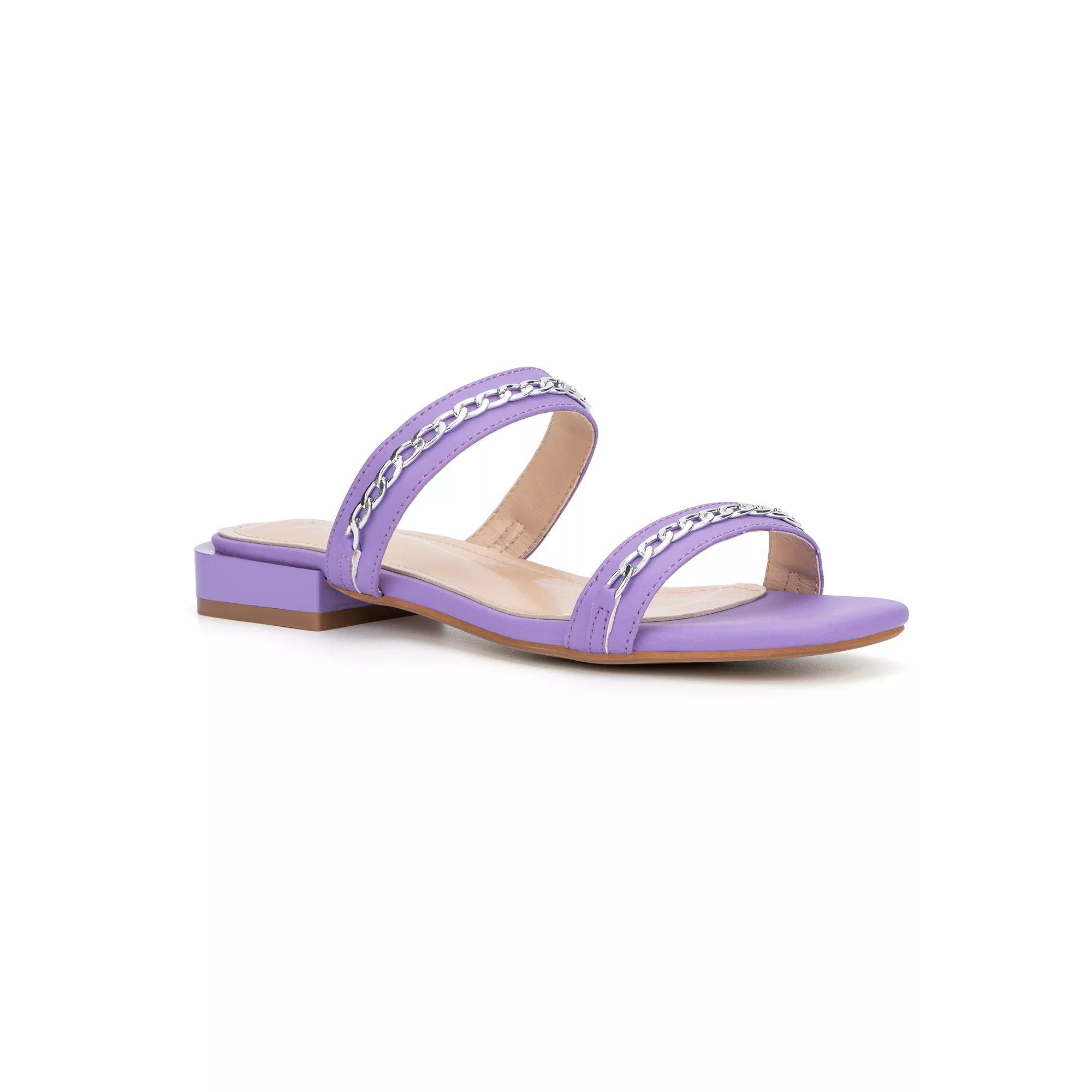 New York & Company Becki Women's Slide Sandals, Size: 6.5, Purple Product Image