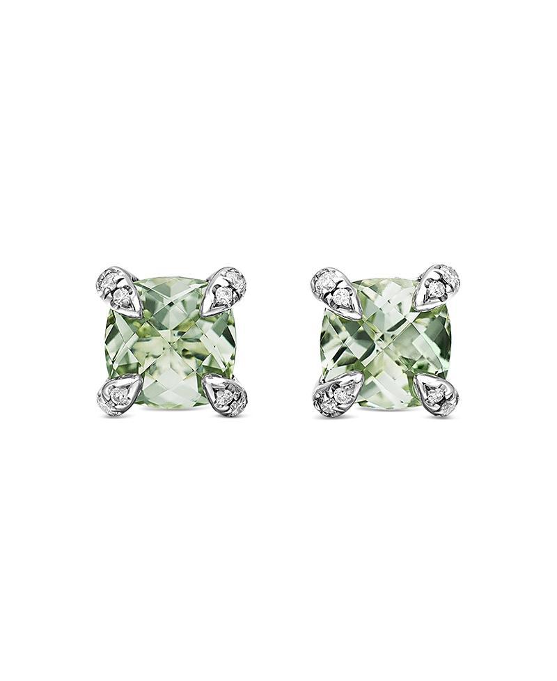 David Yurman Chatelaine Stud Earrings with Amethyst and Diamonds Product Image