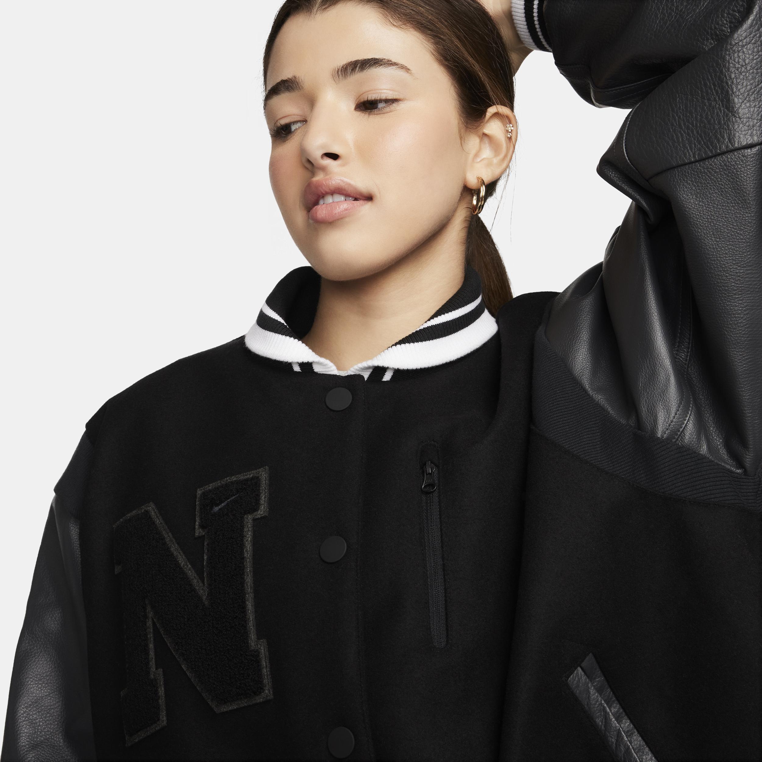 Nike Sportswear Women's Oversized Wool Destroyer Jacket Product Image