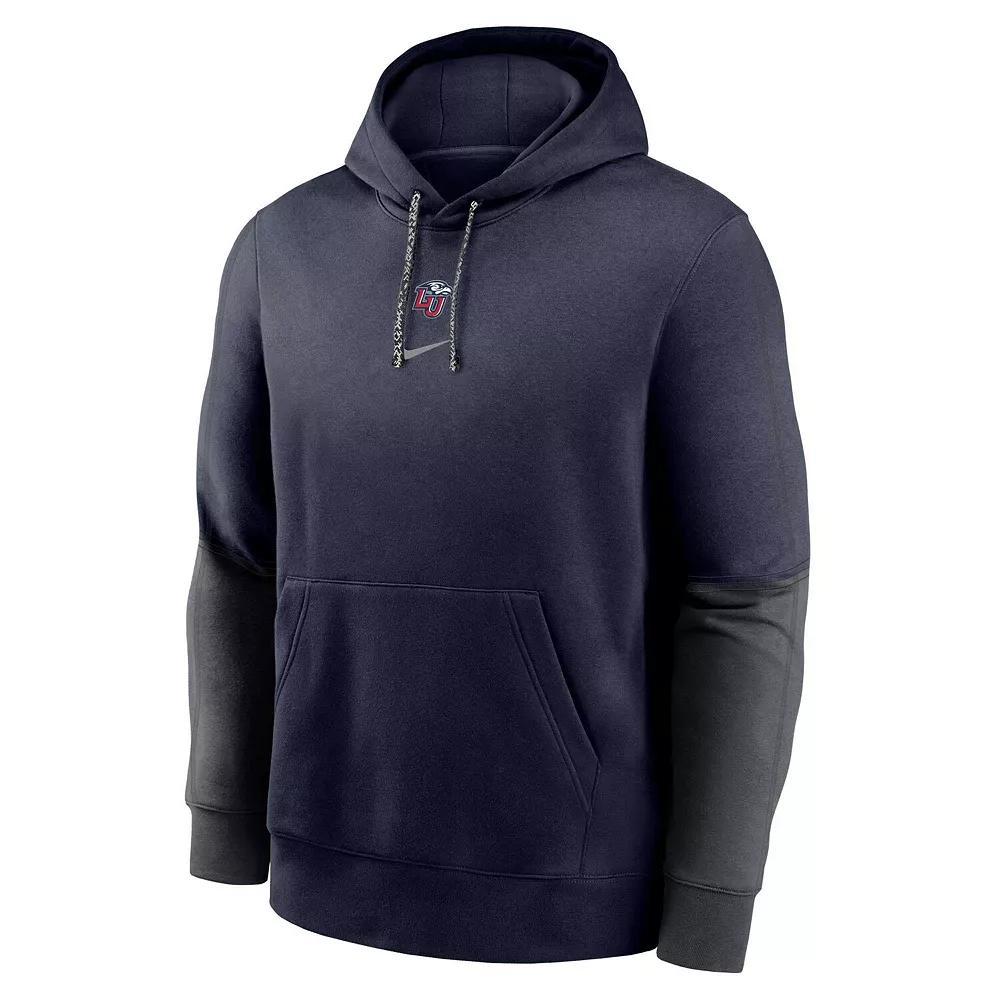 Men's Nike Purple/Orange Clemson Tigers 2024 Sideline Club Pullover Hoodie, Size: Medium Product Image