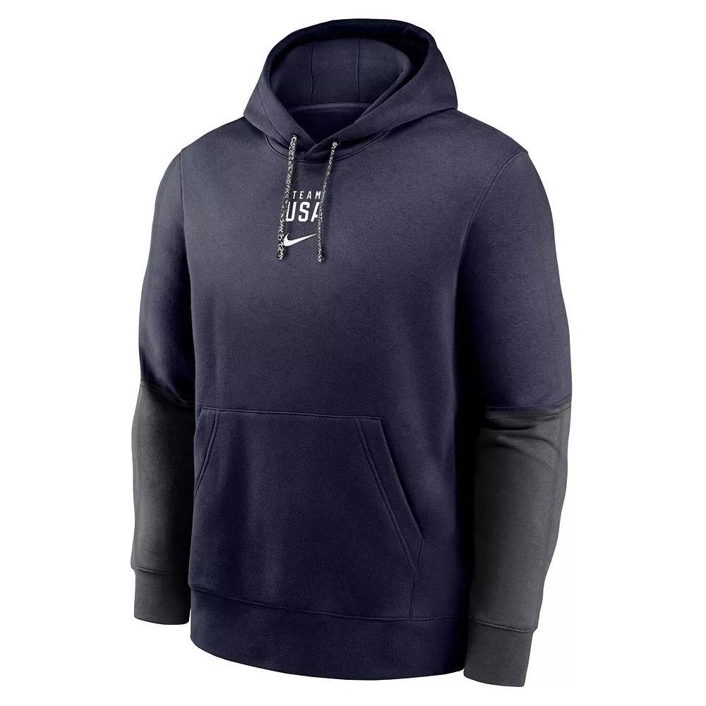 Men's Nike Purple/Orange Clemson Tigers 2024 Sideline Club Pullover Hoodie, Size: Medium Product Image
