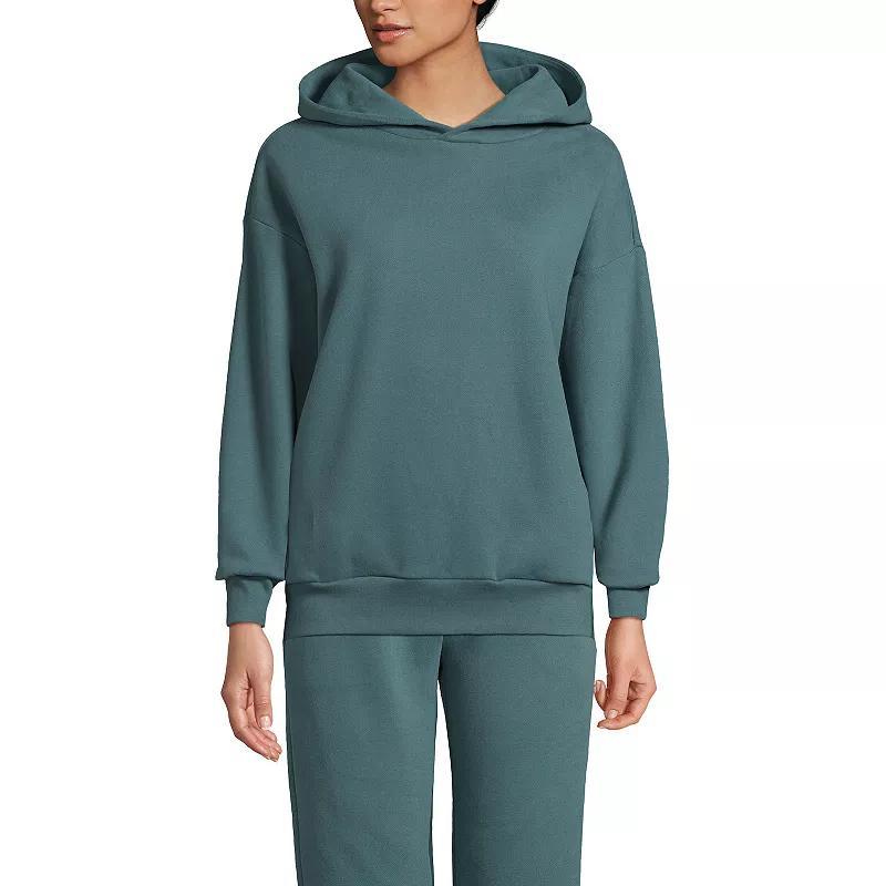 Women's Lands' End Modern Fit Hooded Sweatshirt, Size: Small, Black Product Image
