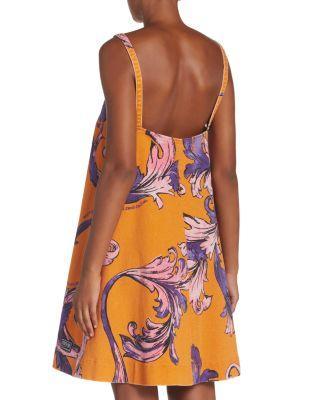 Printed Buckle Strap Mini Dress Product Image