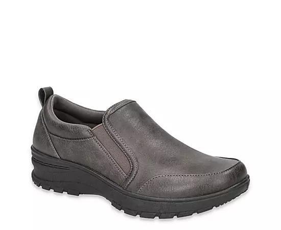 Easy Works by Easy Street Garland Slip-Resistant Flat Shoes, Women's, Size: 8.5, Gray Product Image