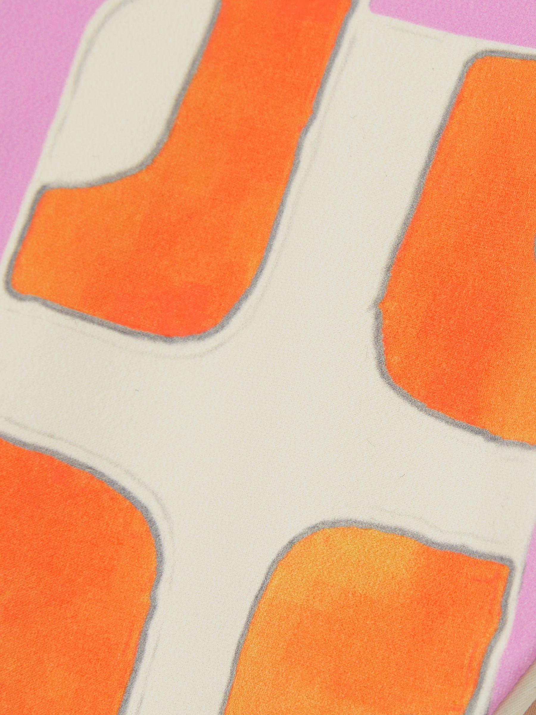 Chain-Print Bikini Bottoms in Orange Product Image