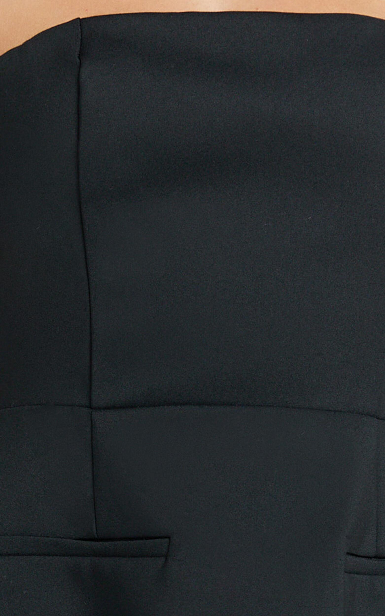 Benson Playsuit - Strapless Fit and Flare Playsuit in Black Product Image