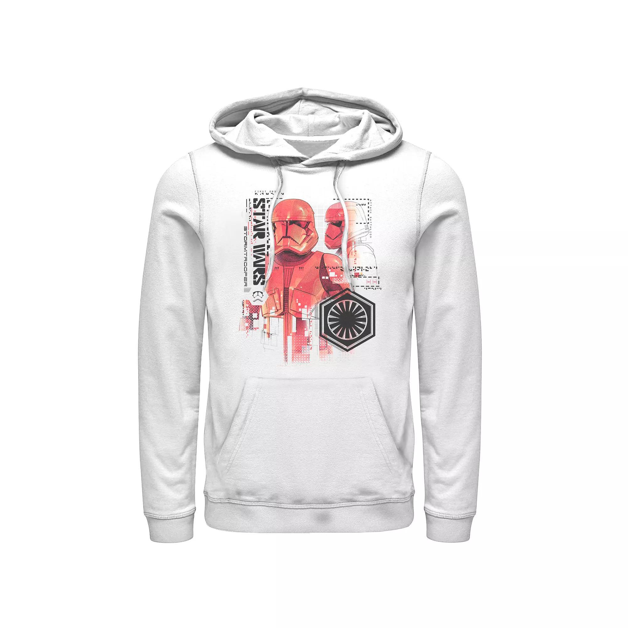 Mens Star Wars The Rise of Skywalker Sith Trooper Schematic Pullover Hoodie Product Image