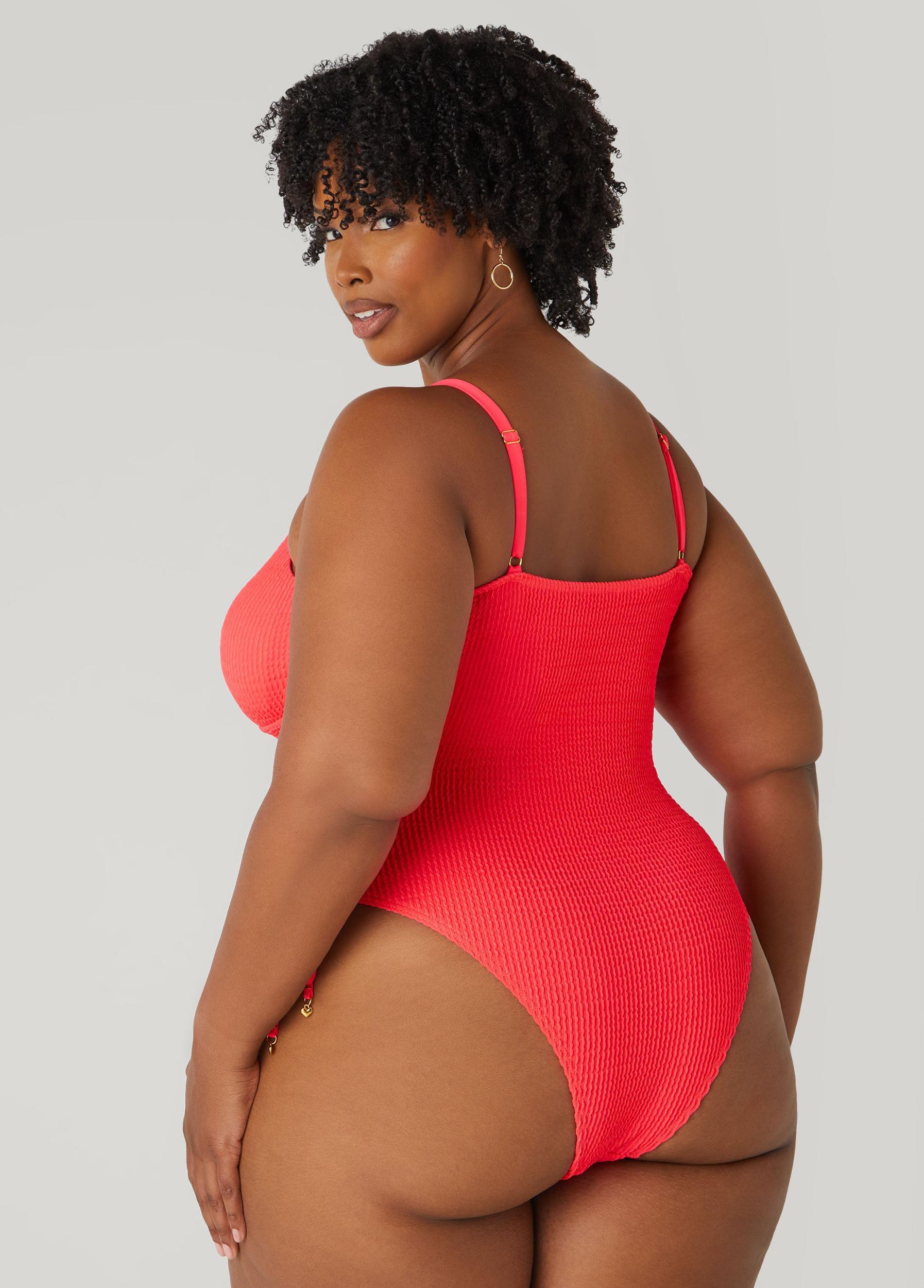Betsey Johnson Textured Swimsuit Product Image